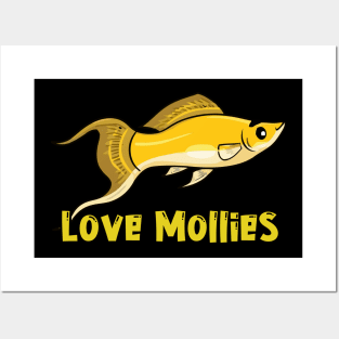 Molly Fish Lover Posters and Art